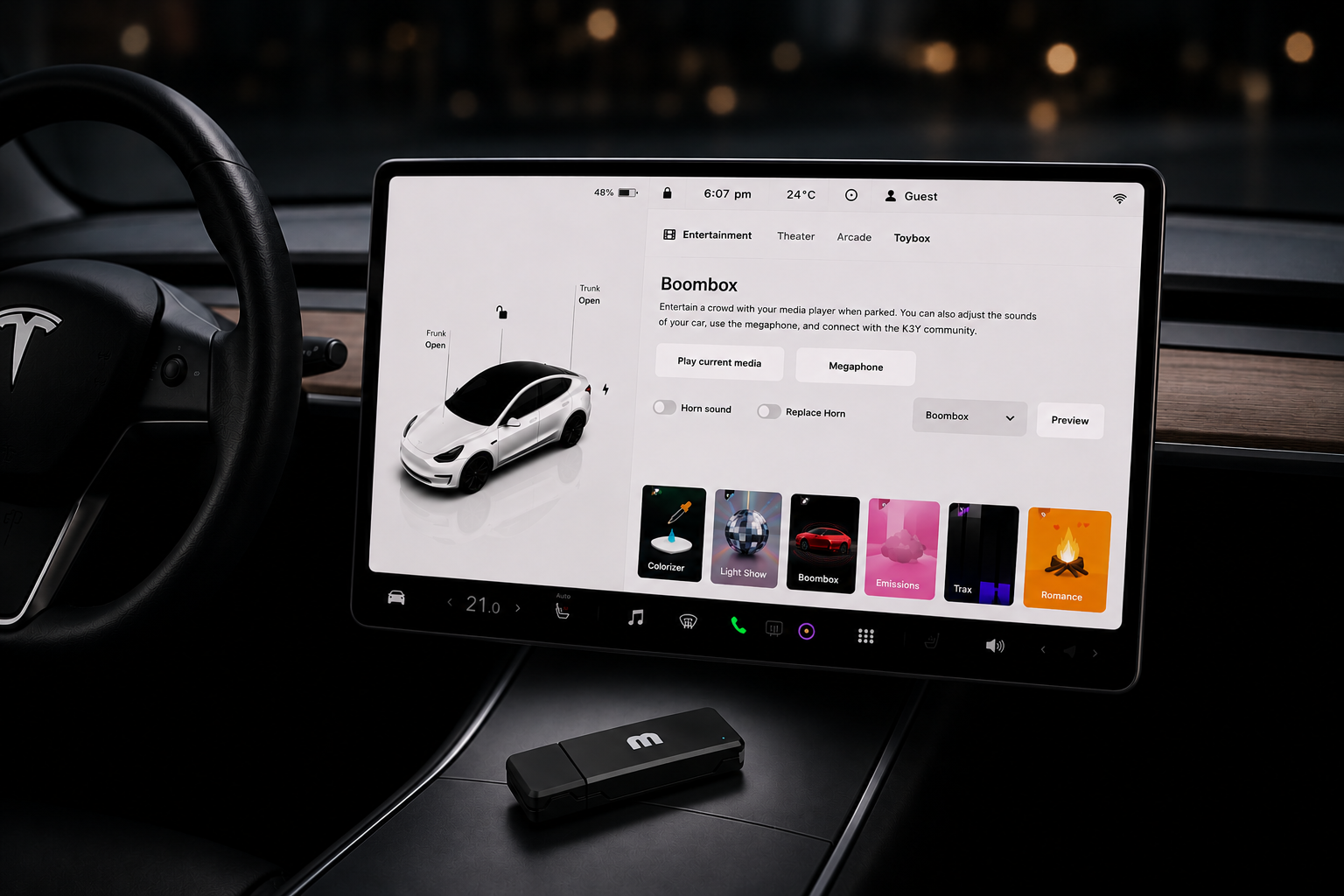 Tesla Toybox: Every Feature You Can Unlock with K3Y
